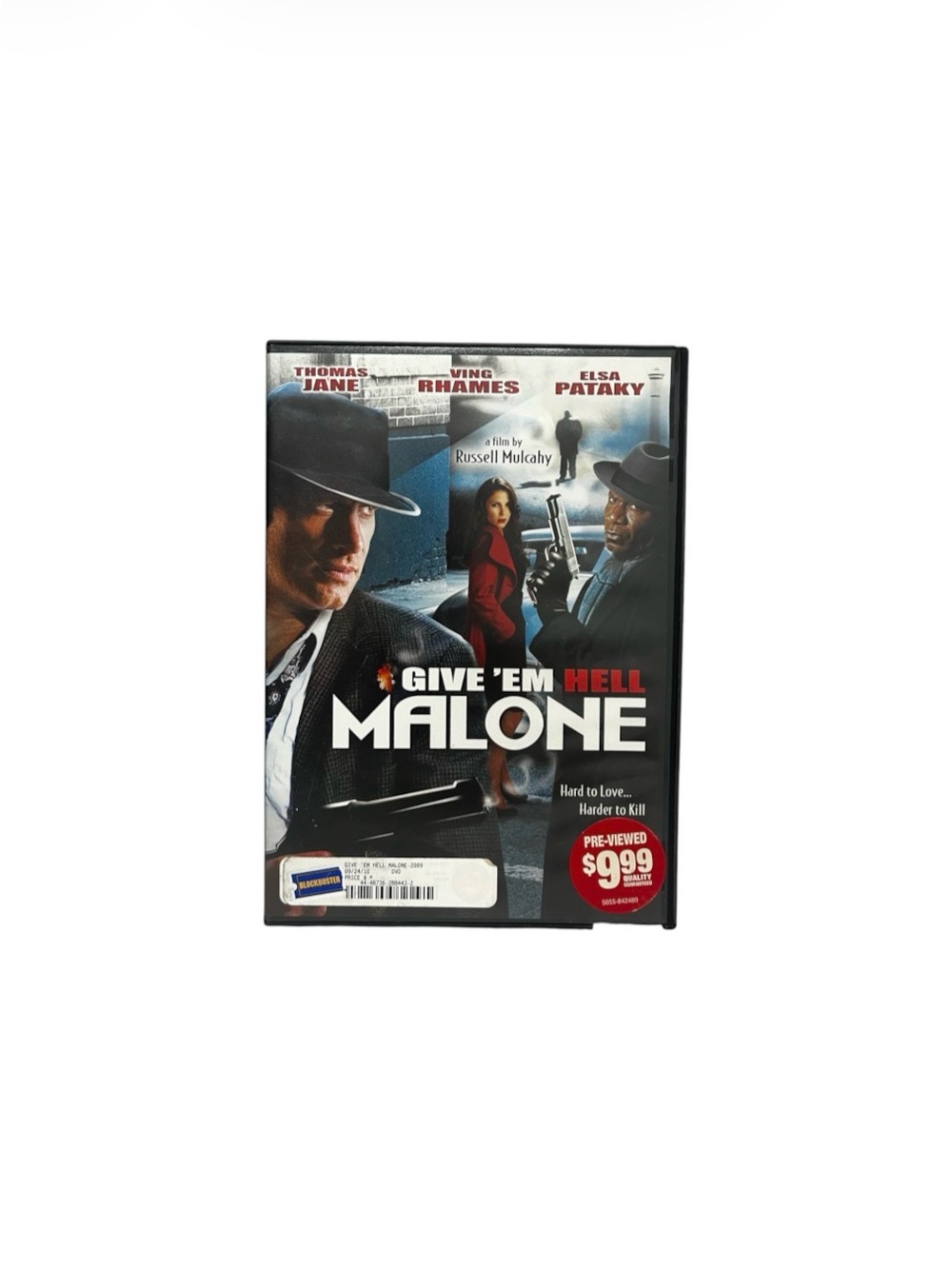 Give Em Hell Malone (DVD, 2009, Widescreen, Unrated) Thomas Jane Ving Rhames